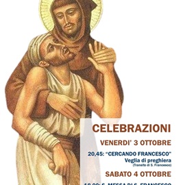 San Francesco 2025: celebrazioni in Convento